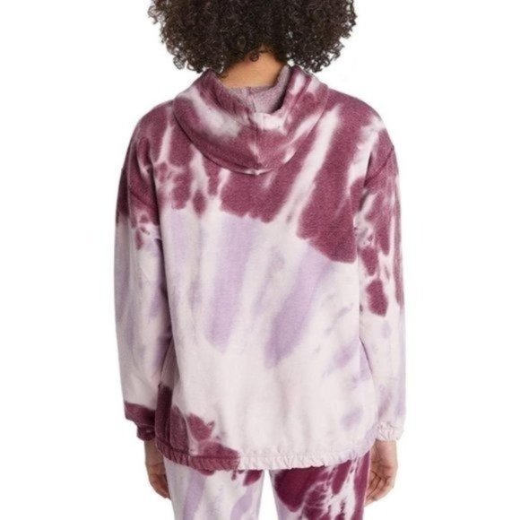 SUNDOWN BY SPLENDID Splendid Liza Tie-Dyed Hoodie Purple - Small NWT - Picture 2 of 3